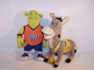 Lot of Dreamworks Shrek Donkey basketball player plush  