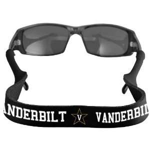 Croakies Vanderbilt Commodores Black XL Neoprene Retainer Sunglasses 