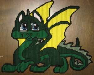 BABY DRAGON PLASTIC CANVAS PATTERN  