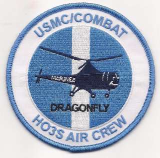 USMC Combat Dragonfly Helicopter HO3S Air Crew Patch  