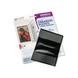  Magnetic Cubicle Keeper Sheet Protectors, 4x6, 2/Pack 