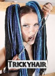 50x Dreadlocks Dreadlox Cyberlocks Extensions Hairfall  