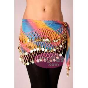 Belly dance rainbow skirt 