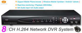 network DVR Security System with 8CH CCTV IR Camera 1TB  