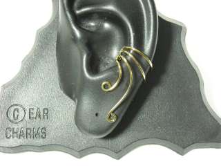 Long Curly Q Ear Cuff Wrap Charm Non Pierced Earring  