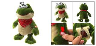 Cute Green Plush Dancing Singing Cartoon Frog Kids Toy  