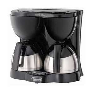  DELONGHI DUAL COFFEE MKR 8CUP TIMER (BLK)