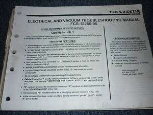 1995 FORD WINDSTAR ELECTRICAL WIRING VACUUM MANUAL  