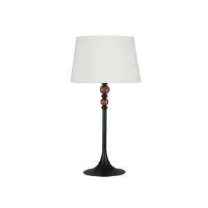   Oil Rubbed Bronze Finish w/Amber Acrylic Accents 2 Pack Table Lamp