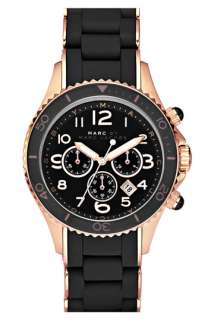 MARC BY MARC JACOBS Rock Chronograph Silicone Bracelet Watch 