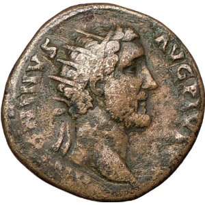 ANTONINUS PIUS 139AD Authentic Ancient Roman Coin FIDES TRUST w fruit 