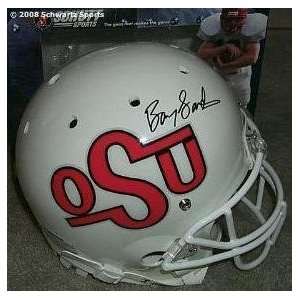  Barry Sanders Signed Oklahoma State Schutt Full Size 