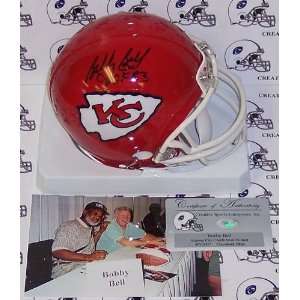 Bobby Bell   Riddell   Autographed Mini Helmet   Kansas City Chiefs