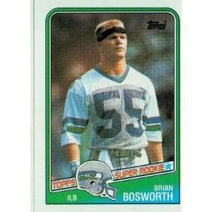  1988 Topps #144 Brian Bosworth RC   Seattle Seahawks (RC 