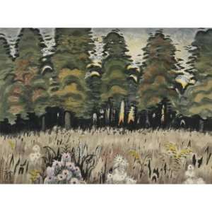   Charles Burchfield   24 x 24 inches   Trees In Mead 