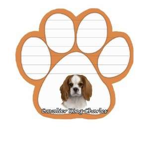  Cavalier King Charles Dog Paw Magnetic Note Pads Office 