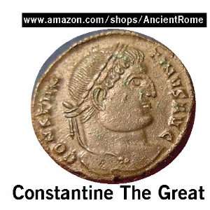 Constantine the Great. Victory w. War Trophy Sweeping Aside Bound 