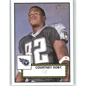 2006 Topps Heritage BLACK Back #40 Courtney Roby   Tennessee Titans 