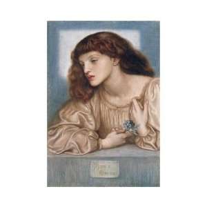 May Morris by Dante Gabriel Rossetti. size 15 inches width by 20 