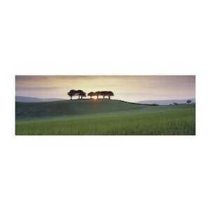  Somerset Sunrise Giclee Poster Print by David Noton, 28x12 