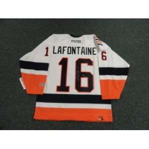  Autographed Pat LaFontaine Uniform   Hof   Autographed NHL 