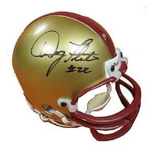Doug Flutie Autographed/Signed Mini Helmet