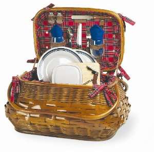  Picnic Time Sandringham Picnic Basket for 2 Patio, Lawn 