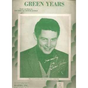  Sheet Music Green Years Eddie Fisher 56 