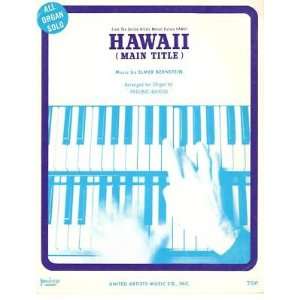  Sheet Music Hawaii Elmer Bernstein 133 