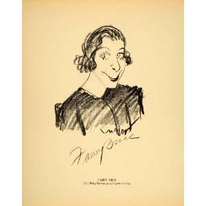  1938 Fanny Brice Baby Snooks Henry Major Lithograph 