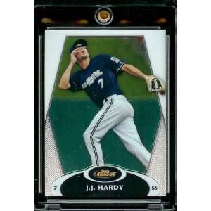  2008 Topps Finest # 83 J.J. Hardy   Milwaukee Brewers 