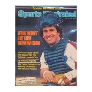 Gary Carter autographed Sports Illustrated Magazine (Montreal Expos)