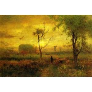 Hand Made Oil Reproduction   George Inness   24 x 16 inches   Sunrise