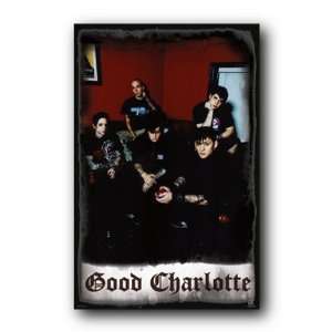 Good Charlotte Band Shot Maroon Walls Black Poster