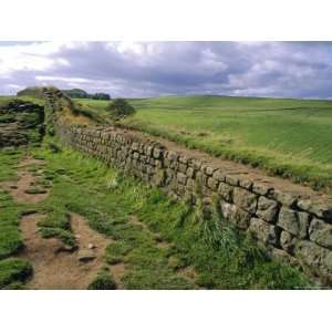  Hadrians Wall Dating from Roman Times, Looking Towards 