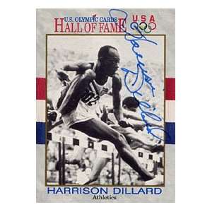 Harrison Dillard Autographed / Signed 1991 USA Olympics No.15 Card