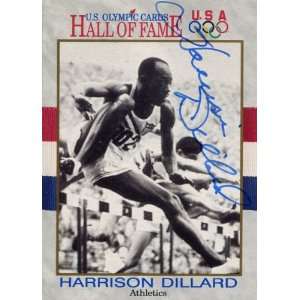  Harrison Dillard Autographed/Hand Signed 1991 USA Olympics 