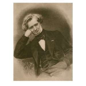 Hector Berlioz French Romantic Composer. Engraving from an 1896 
