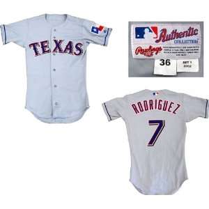 Ivan Rodriguez 2002 Game Used Texas Rangers Jerseys