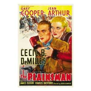 The Plainsman, Gary Cooper, Jean Arthur, 1936 Movie Photographic 
