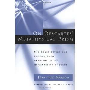   of Onto theo logy in Cartesian Tho [Paperback] Jean Luc Marion Books