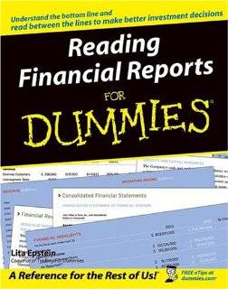 reading financial reports for dummies by lita epstein just like the 