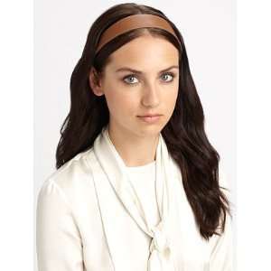  Jennifer Behr Leather Headwrap   Brown Beauty