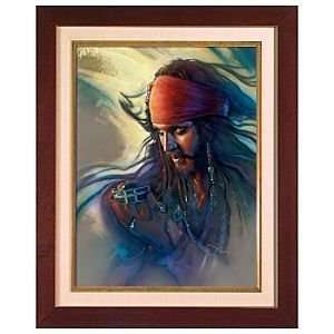    Captain Jack Sparrow Giclee Disney Fine Art by Artist John Alvin
