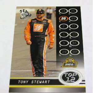 TONY STEWART 2008 Press Pass Top 12 Nascar Card #109 