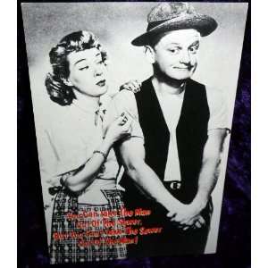   Photo Postcard Ed & Trixie Art Carney, Joyce Randolph 