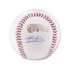 Kevin Youkilis Signed 2007 World Series Baseball