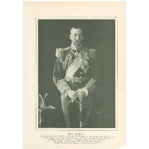  1910 Print King George V of England 
