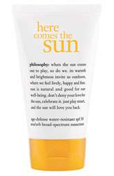   philosophy ‘here comes the sun age defense sunscreen spf 30 $26.00