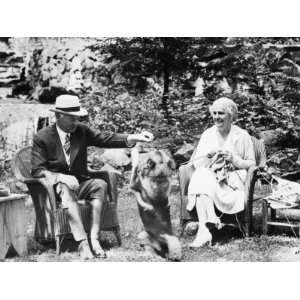  President Herbert Hoover, First Lady Lou Henry Hoover, and 